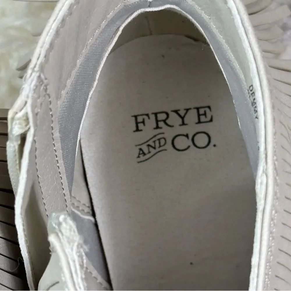 FRYE AND CO. Cream Fringe Ankle Booties - Picture 5 of 9
